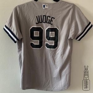 Aaron Judge New York Yankees Majestic Cool Base Player Replica Gray 3D Jersey